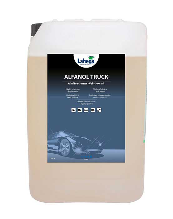Lahega Alfanol Truck – högkoncentrerat alkaliskt rengöringsmedel för lastbilar och industriutrustning 25 liter